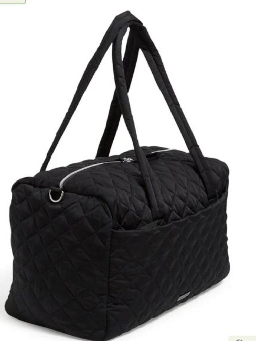 New Vera Bradley Medium Travel Duffel Bag in Performance Twill, Black $135